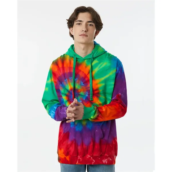 Dyenomite Unisex Multi-Color Spiral Tie-Dyed Hooded Sweat... - Dyenomite Unisex Multi-Color Spiral Tie-Dyed Hooded Sweat... - Image 0 of 4