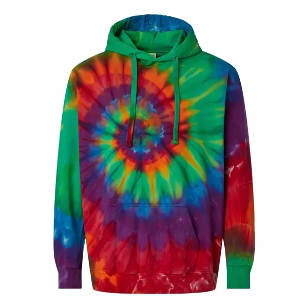 Dyenomite Unisex Multi-Color Spiral Tie-Dyed Hooded Sweat... - Dyenomite Unisex Multi-Color Spiral Tie-Dyed Hooded Sweat... - Image 3 of 4
