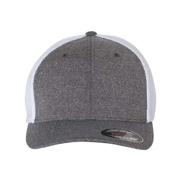 Flexfit Melange Trucker Cap - Flexfit Melange Trucker Cap - Image 3 of 11