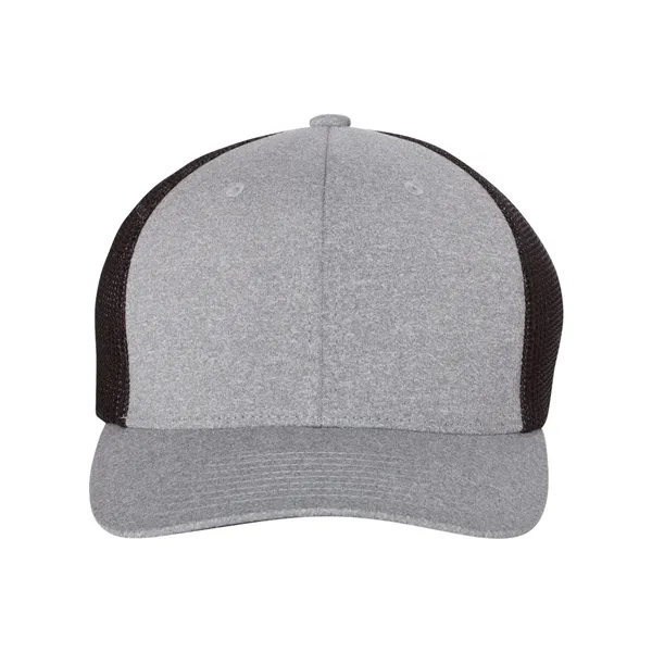 Flexfit Melange Trucker Cap - Flexfit Melange Trucker Cap - Image 5 of 11