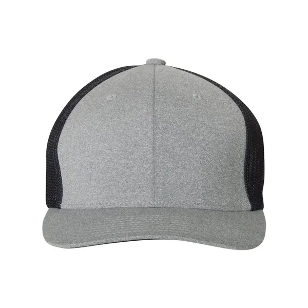 Flexfit Melange Trucker Cap - Flexfit Melange Trucker Cap - Image 8 of 11