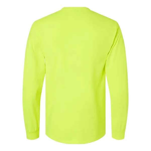 Gildan Men's Ultra Cotton® Long Sleeve Pocket T-Shirt - Gildan Men's Ultra Cotton® Long Sleeve Pocket T-Shirt - Image 6 of 12
