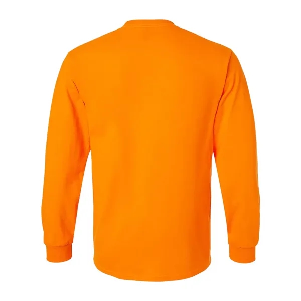 Gildan Men's Ultra Cotton® Long Sleeve Pocket T-Shirt - Gildan Men's Ultra Cotton® Long Sleeve Pocket T-Shirt - Image 7 of 12