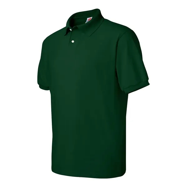 Hanes Men's Ecosmart® Jersey Polo - Hanes Men's Ecosmart® Jersey Polo - Image 11 of 45