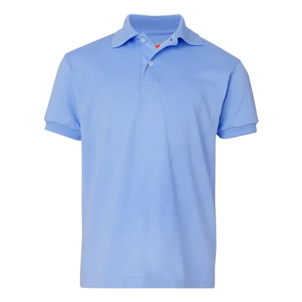 Hanes Youth Ecosmart® Jersey Polo - Hanes Youth Ecosmart® Jersey Polo - Image 13 of 24