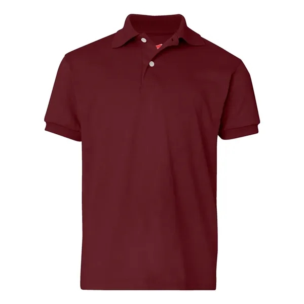 Hanes Youth Ecosmart® Jersey Polo - Hanes Youth Ecosmart® Jersey Polo - Image 16 of 24