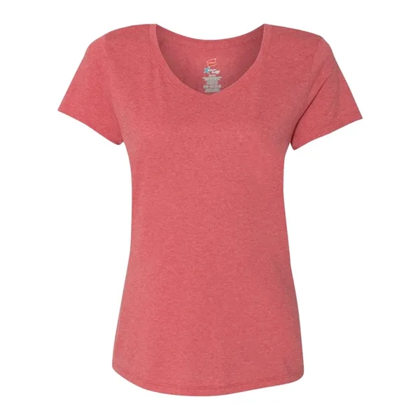 Hanes Women's Perfect-T Triblend V-Neck T-Shirt - Hanes Women's Perfect-T Triblend V-Neck T-Shirt - Image 8 of 13