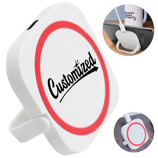 MagSafe Wireless Charger Stand with Foldable Ring Holder - MagSafe Wireless Charger Stand with Foldable Ring Holder - Image 0 of 5