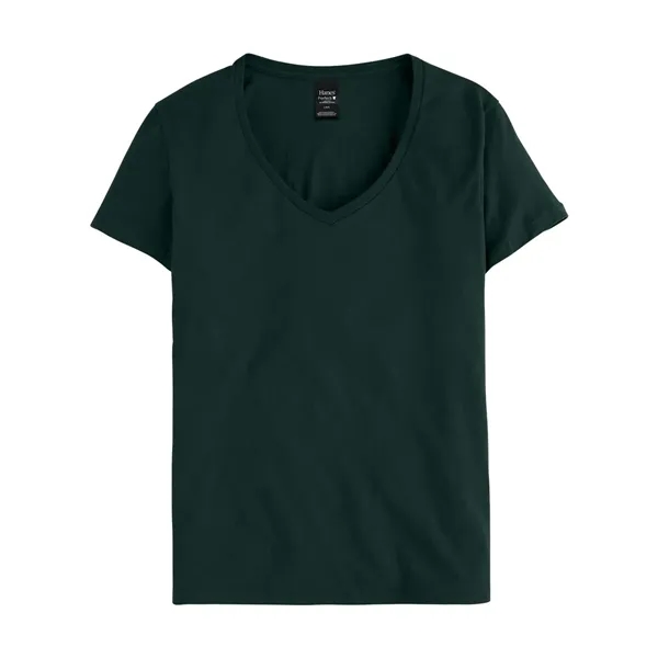 Hanes Women's Perfect-T V-Neck T-Shirt - Hanes Women's Perfect-T V-Neck T-Shirt - Image 9 of 29