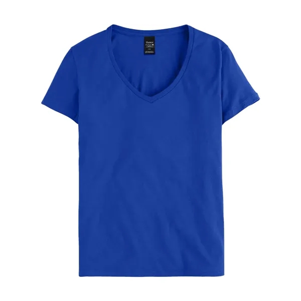 Hanes Women's Perfect-T V-Neck T-Shirt - Hanes Women's Perfect-T V-Neck T-Shirt - Image 11 of 29