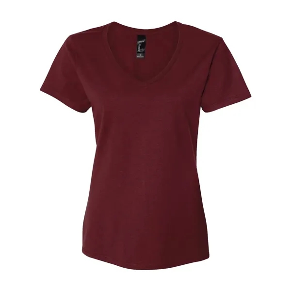 Hanes Women's Perfect-T V-Neck T-Shirt - Hanes Women's Perfect-T V-Neck T-Shirt - Image 14 of 29
