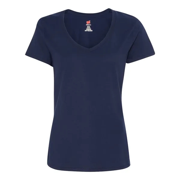 Hanes Women's Perfect-T V-Neck T-Shirt - Hanes Women's Perfect-T V-Neck T-Shirt - Image 16 of 29