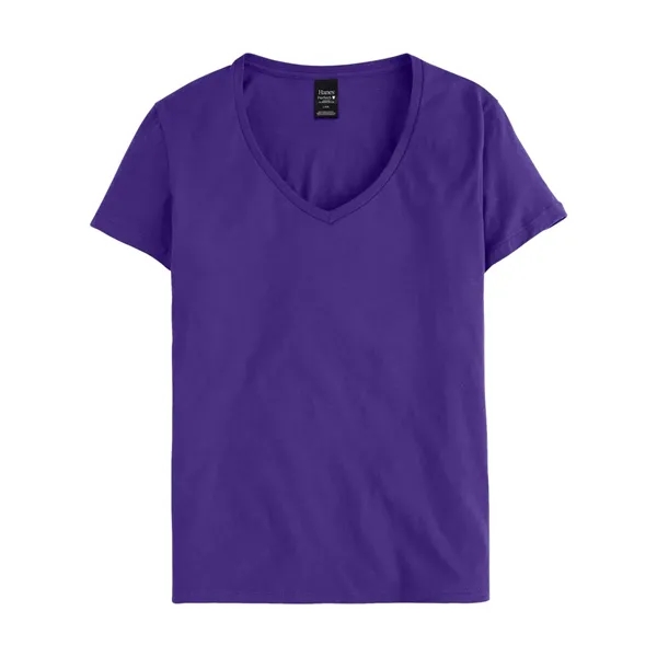 Hanes Women's Perfect-T V-Neck T-Shirt - Hanes Women's Perfect-T V-Neck T-Shirt - Image 19 of 29