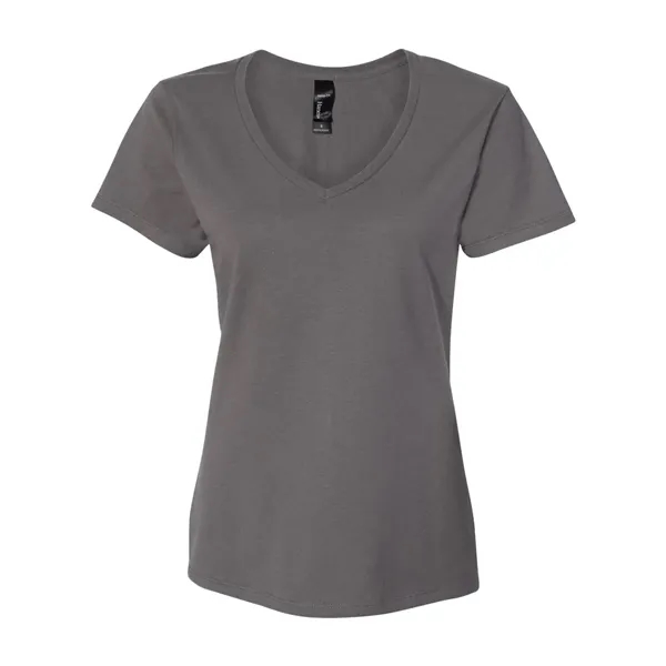 Hanes Women's Perfect-T V-Neck T-Shirt - Hanes Women's Perfect-T V-Neck T-Shirt - Image 20 of 29
