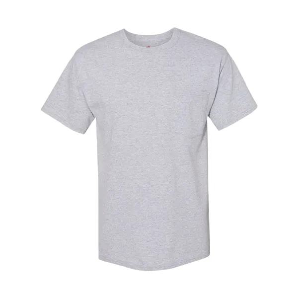Hanes Unisex Workwear Pocket T-Shirt - Hanes Unisex Workwear Pocket T-Shirt - Image 3 of 10
