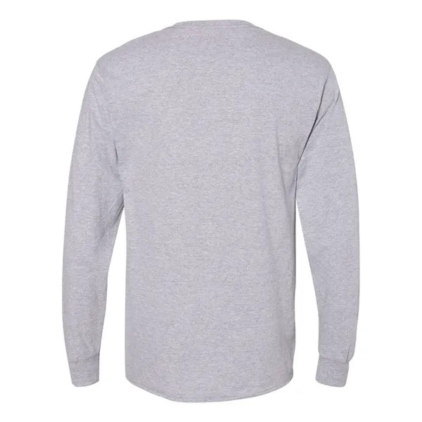 Hanes Unisex Workwear Long Sleeve Pocket T-Shirt - Hanes Unisex Workwear Long Sleeve Pocket T-Shirt - Image 4 of 10