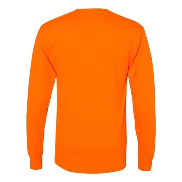 Hanes Unisex Workwear Long Sleeve Pocket T-Shirt - Hanes Unisex Workwear Long Sleeve Pocket T-Shirt - Image 10 of 10