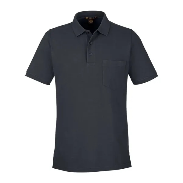 Harriton Men's Valiant Cotton Snag Protect Pocket Polo - Harriton Men's Valiant Cotton Snag Protect Pocket Polo - Image 3 of 8