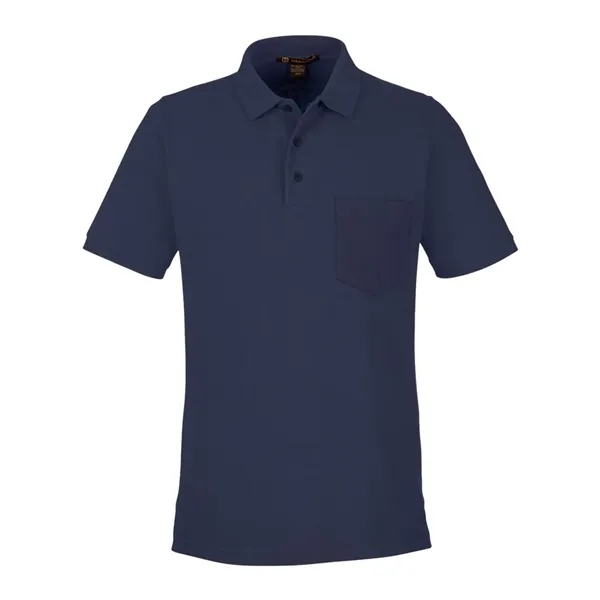 Harriton Men's Valiant Cotton Snag Protect Pocket Polo - Harriton Men's Valiant Cotton Snag Protect Pocket Polo - Image 5 of 8