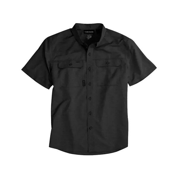 Custom DRI DUCK Men's Crossroad Woven Short Sleeve Shirt
