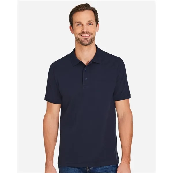 Harriton Men's Valiant Cotton Snag Protect Polo