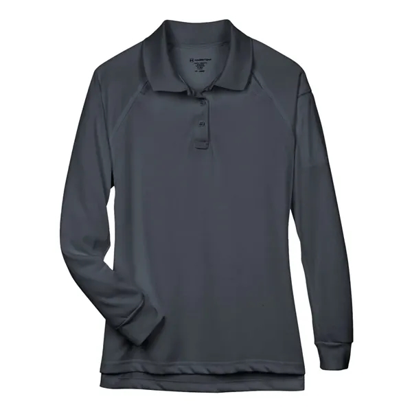 Custom Harriton Women's Advantage Long Sleeve Tactical Polo
