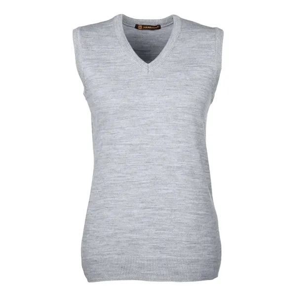 Harriton Women's Pilbloc™ V-Neck Sweater Vest - Harriton Women's Pilbloc™ V-Neck Sweater Vest - Image 3 of 3