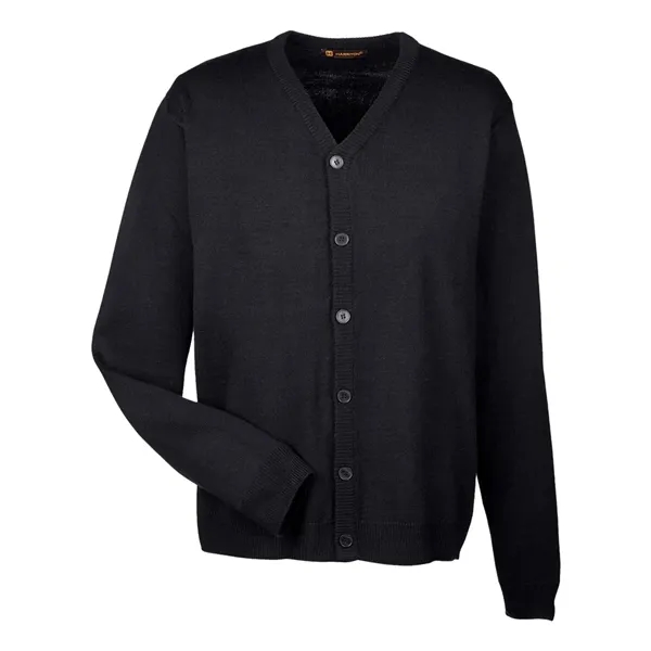Harriton Men's Pilbloc™ V-Neck Button Cardigan Sweater - Harriton Men's Pilbloc™ V-Neck Button Cardigan Sweater - Image 1 of 5