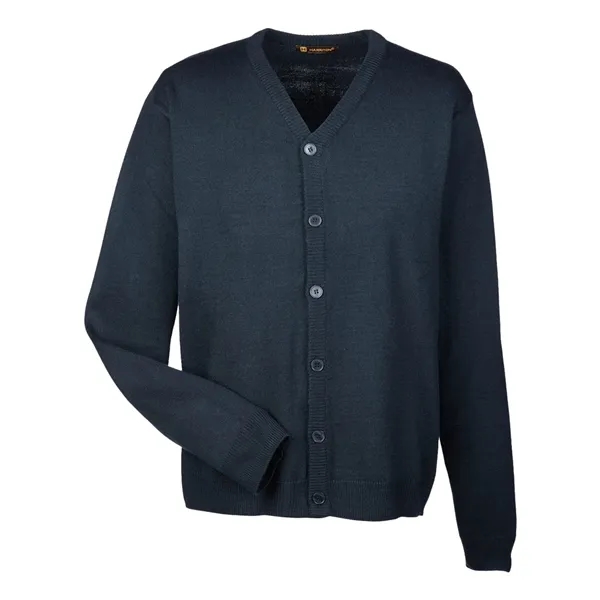 Harriton Men's Pilbloc™ V-Neck Button Cardigan Sweater - Harriton Men's Pilbloc™ V-Neck Button Cardigan Sweater - Image 2 of 5