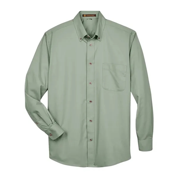 Harriton Men's Easy Blend™ Twill Shirt - Harriton Men's Easy Blend™ Twill Shirt - Image 5 of 30