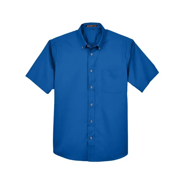 Harriton Men's Easy Blend™ Twill Dress Shirt with Stain-R... - Harriton Men's Easy Blend™ Twill Dress Shirt with Stain-R... - Image 3 of 12