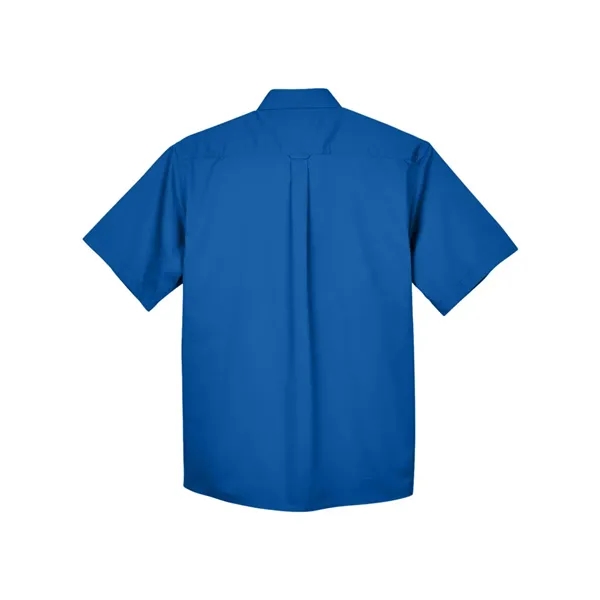 Harriton Men's Easy Blend™ Twill Dress Shirt with Stain-R... - Harriton Men's Easy Blend™ Twill Dress Shirt with Stain-R... - Image 4 of 12