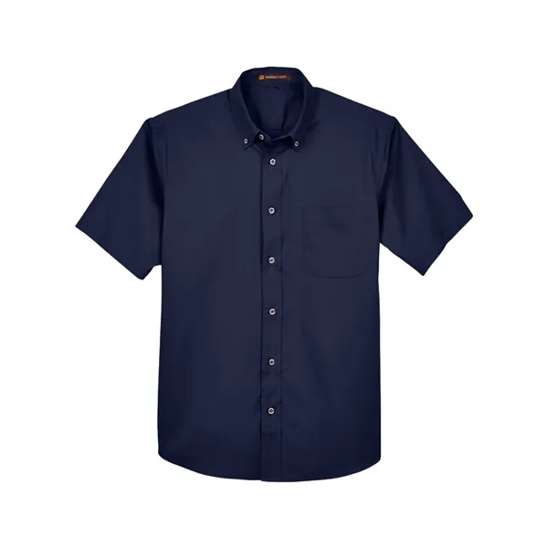 Harriton Men's Easy Blend™ Twill Dress Shirt with Stain-R... - Harriton Men's Easy Blend™ Twill Dress Shirt with Stain-R... - Image 5 of 12