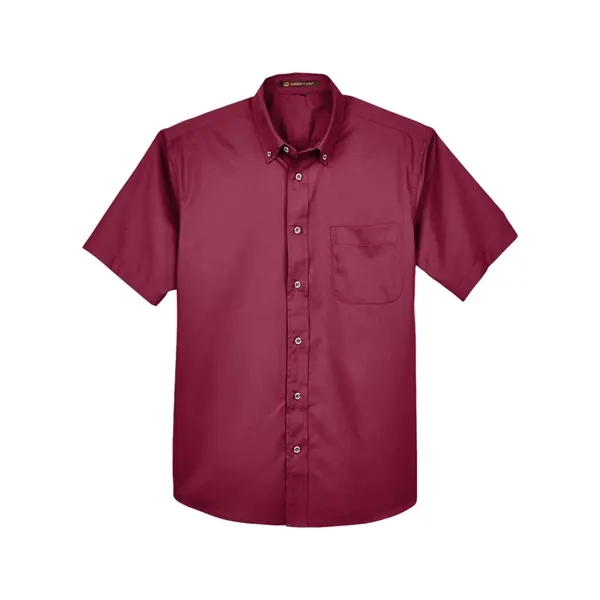 Harriton Men's Easy Blend™ Twill Dress Shirt with Stain-R... - Harriton Men's Easy Blend™ Twill Dress Shirt with Stain-R... - Image 11 of 12