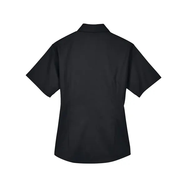 Harriton Women's Easy Blend™ Short Sleeve Twill Dress Shi... - Harriton Women's Easy Blend™ Short Sleeve Twill Dress Shi... - Image 2 of 12