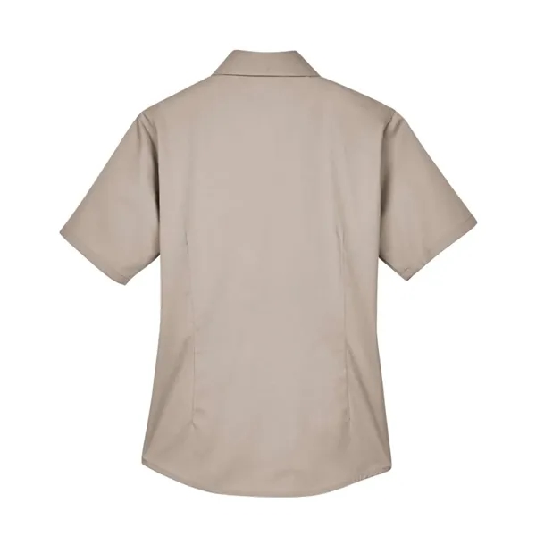 Harriton Women's Easy Blend™ Short Sleeve Twill Dress Shi... - Harriton Women's Easy Blend™ Short Sleeve Twill Dress Shi... - Image 8 of 12
