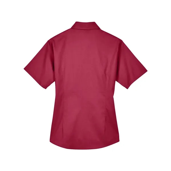 Harriton Women's Easy Blend™ Short Sleeve Twill Dress Shi... - Harriton Women's Easy Blend™ Short Sleeve Twill Dress Shi... - Image 12 of 12