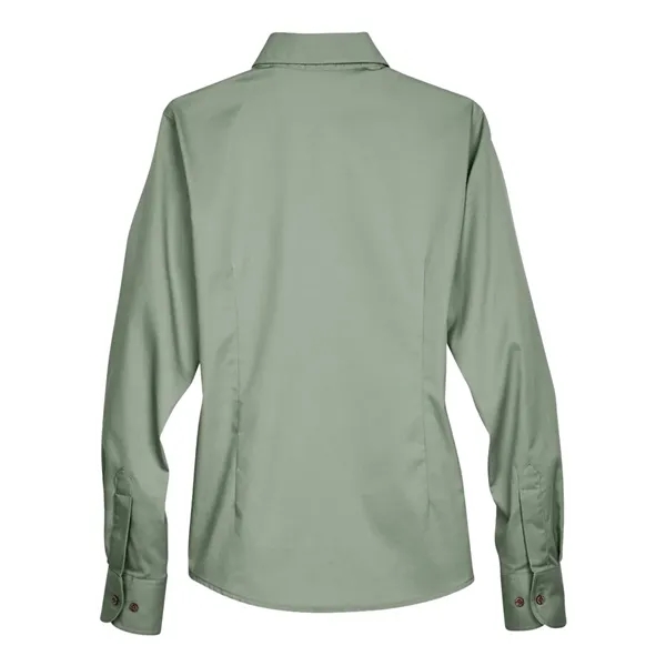 Harriton Women's Easy Blend™ Long Sleeve Twill Dress Shir... - Harriton Women's Easy Blend™ Long Sleeve Twill Dress Shir... - Image 6 of 28