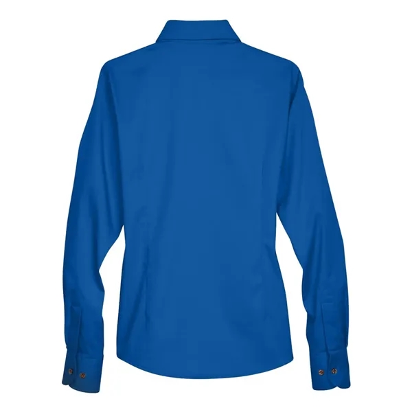 Harriton Women's Easy Blend™ Long Sleeve Twill Dress Shir... - Harriton Women's Easy Blend™ Long Sleeve Twill Dress Shir... - Image 8 of 28