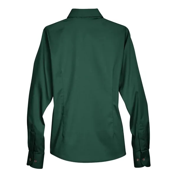 Harriton Women's Easy Blend™ Long Sleeve Twill Dress Shir... - Harriton Women's Easy Blend™ Long Sleeve Twill Dress Shir... - Image 10 of 28