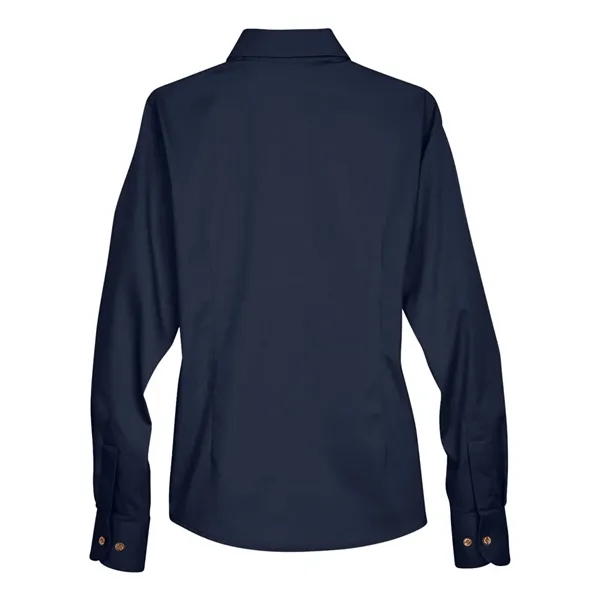 Harriton Women's Easy Blend™ Long Sleeve Twill Dress Shir... - Harriton Women's Easy Blend™ Long Sleeve Twill Dress Shir... - Image 16 of 28