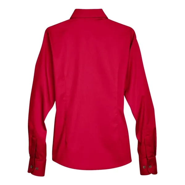 Harriton Women's Easy Blend™ Long Sleeve Twill Dress Shir... - Harriton Women's Easy Blend™ Long Sleeve Twill Dress Shir... - Image 18 of 28