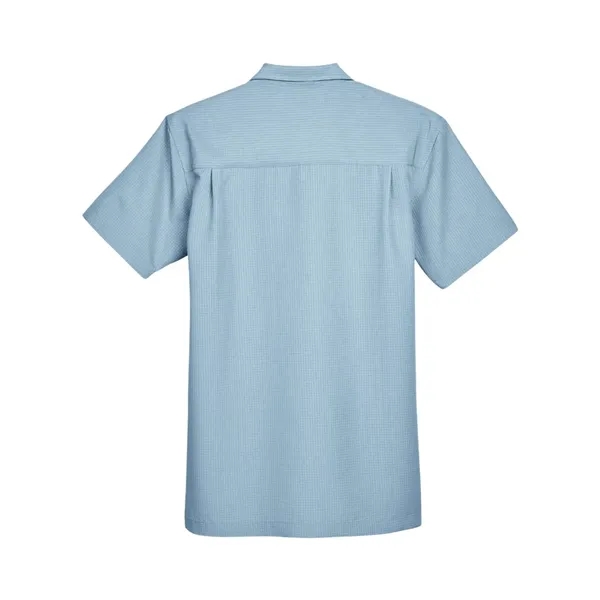 Harriton Men's Barbados Textured Camp Shirt - Harriton Men's Barbados Textured Camp Shirt - Image 4 of 20
