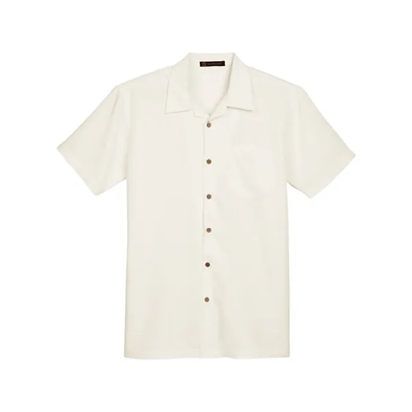 Harriton Men's Barbados Textured Camp Shirt - Harriton Men's Barbados Textured Camp Shirt - Image 5 of 20