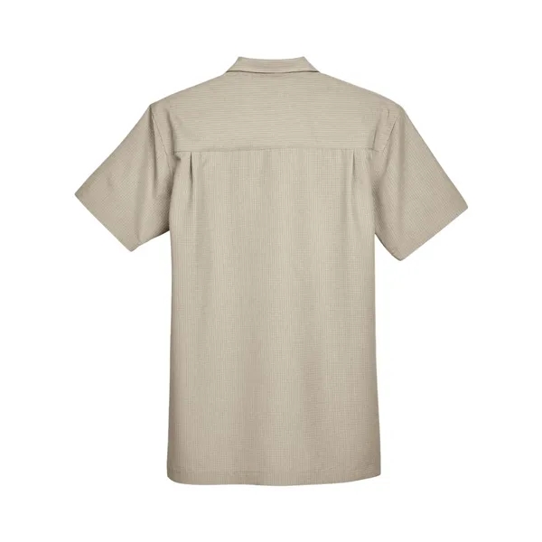 Harriton Men's Barbados Textured Camp Shirt - Harriton Men's Barbados Textured Camp Shirt - Image 8 of 20