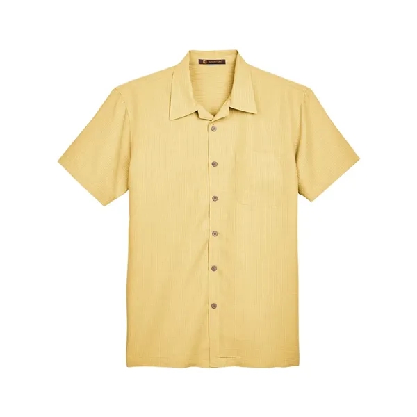 Harriton Men's Barbados Textured Camp Shirt - Harriton Men's Barbados Textured Camp Shirt - Image 17 of 20