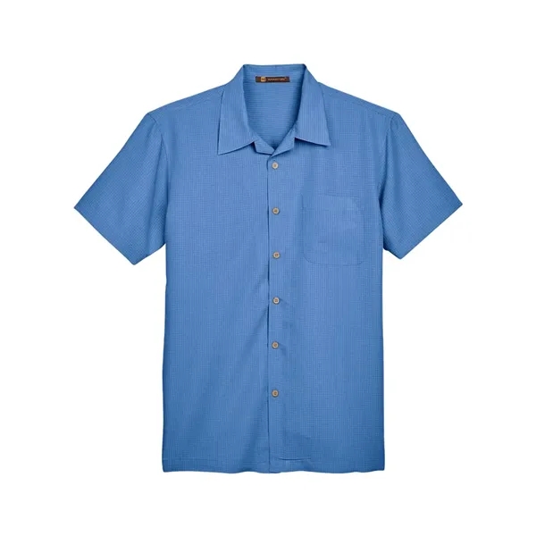 Harriton Men's Barbados Textured Camp Shirt - Harriton Men's Barbados Textured Camp Shirt - Image 19 of 20