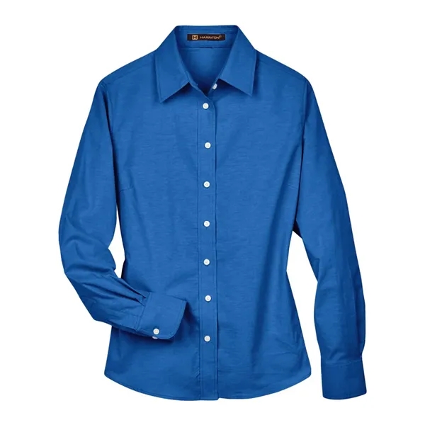 Harriton Women's Long Sleeve Oxford Dress Shirt - Harriton Women's Long Sleeve Oxford Dress Shirt - Image 1 of 8