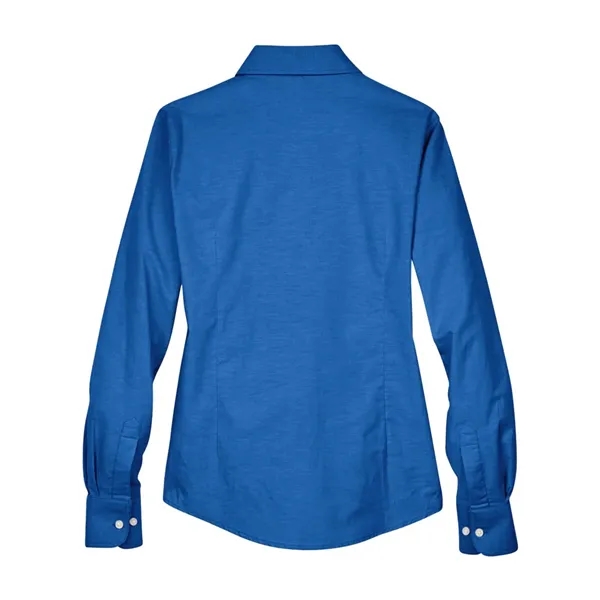 Harriton Women's Long Sleeve Oxford Dress Shirt - Harriton Women's Long Sleeve Oxford Dress Shirt - Image 2 of 8