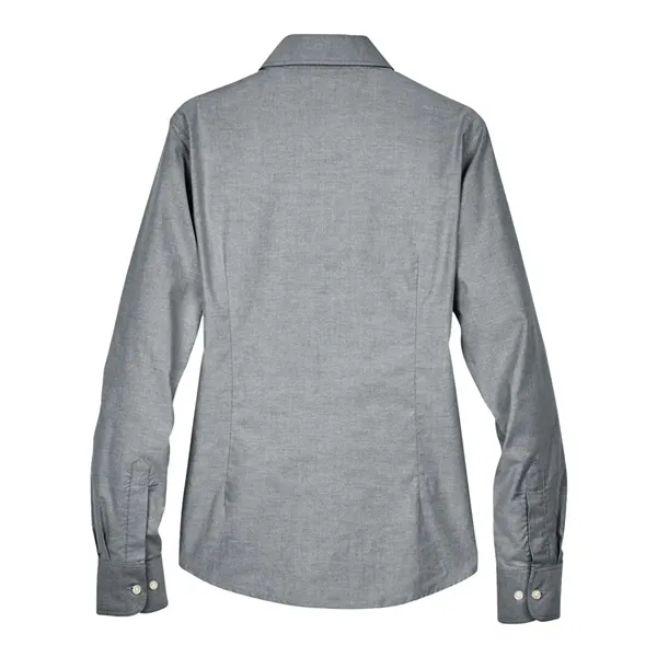 Harriton Women's Long Sleeve Oxford Dress Shirt - Harriton Women's Long Sleeve Oxford Dress Shirt - Image 6 of 8